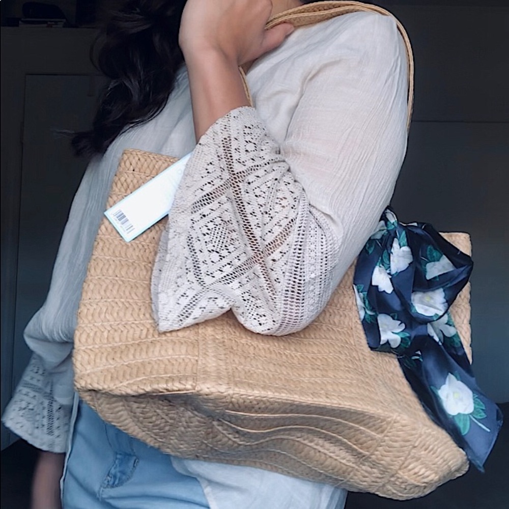 Draper James wicker purse